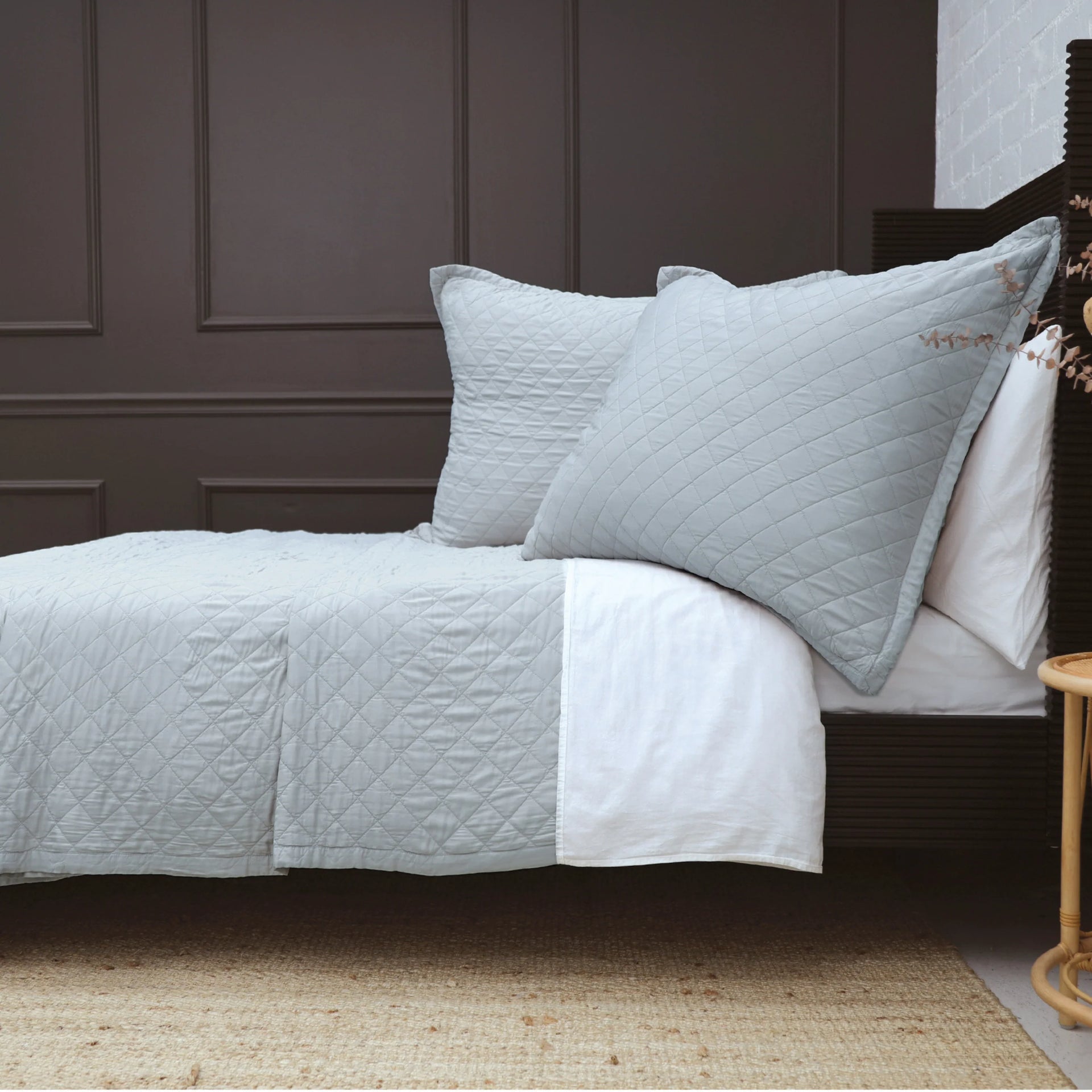 Pom Pom at Home Monaco Ocean Bamboo Sateen Big Pillow with Insert  ~ 28 x 36 - Image 1