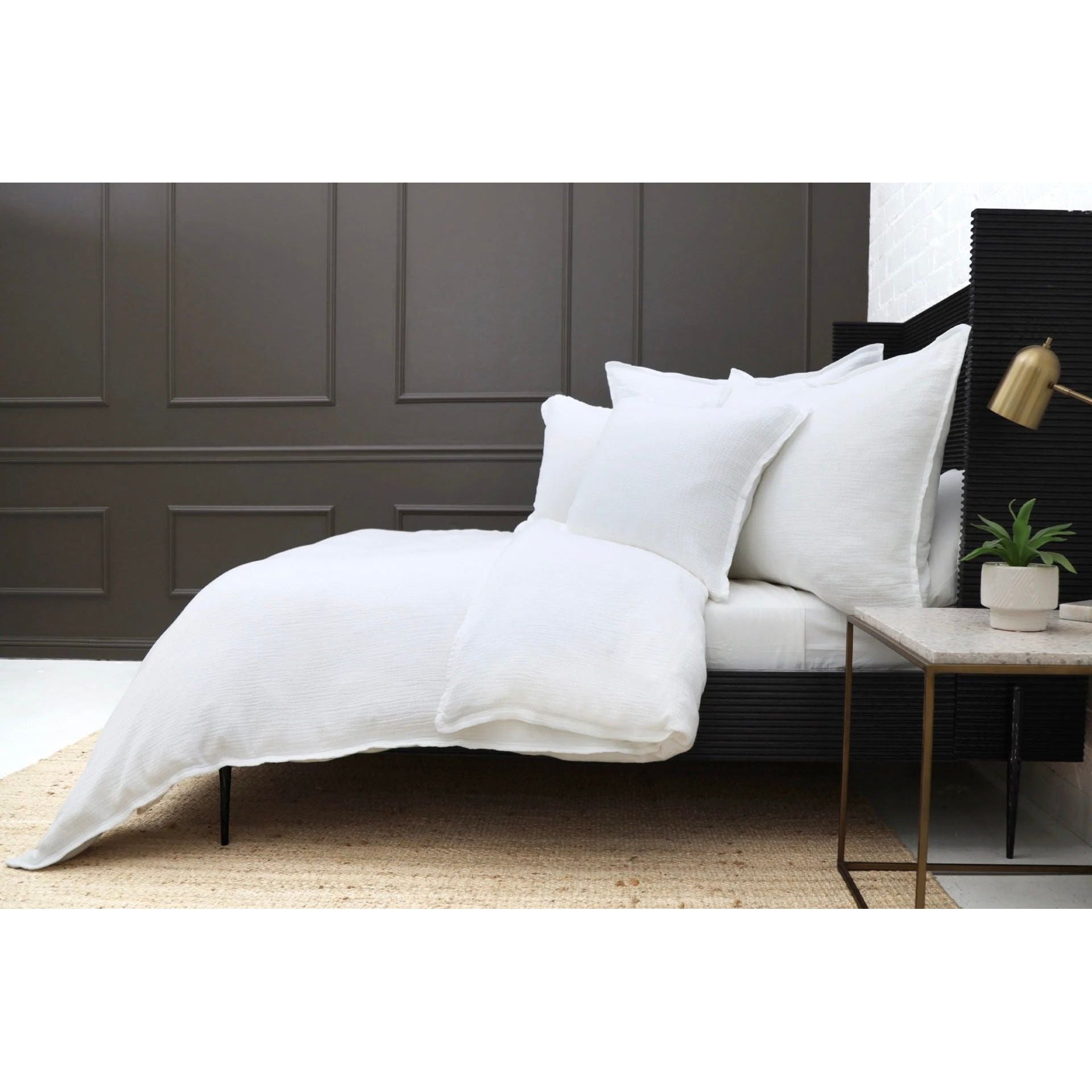 Pom Pom at Home Waverly White Big Pillow with Insert  ~ 28 x 36 - Image 3