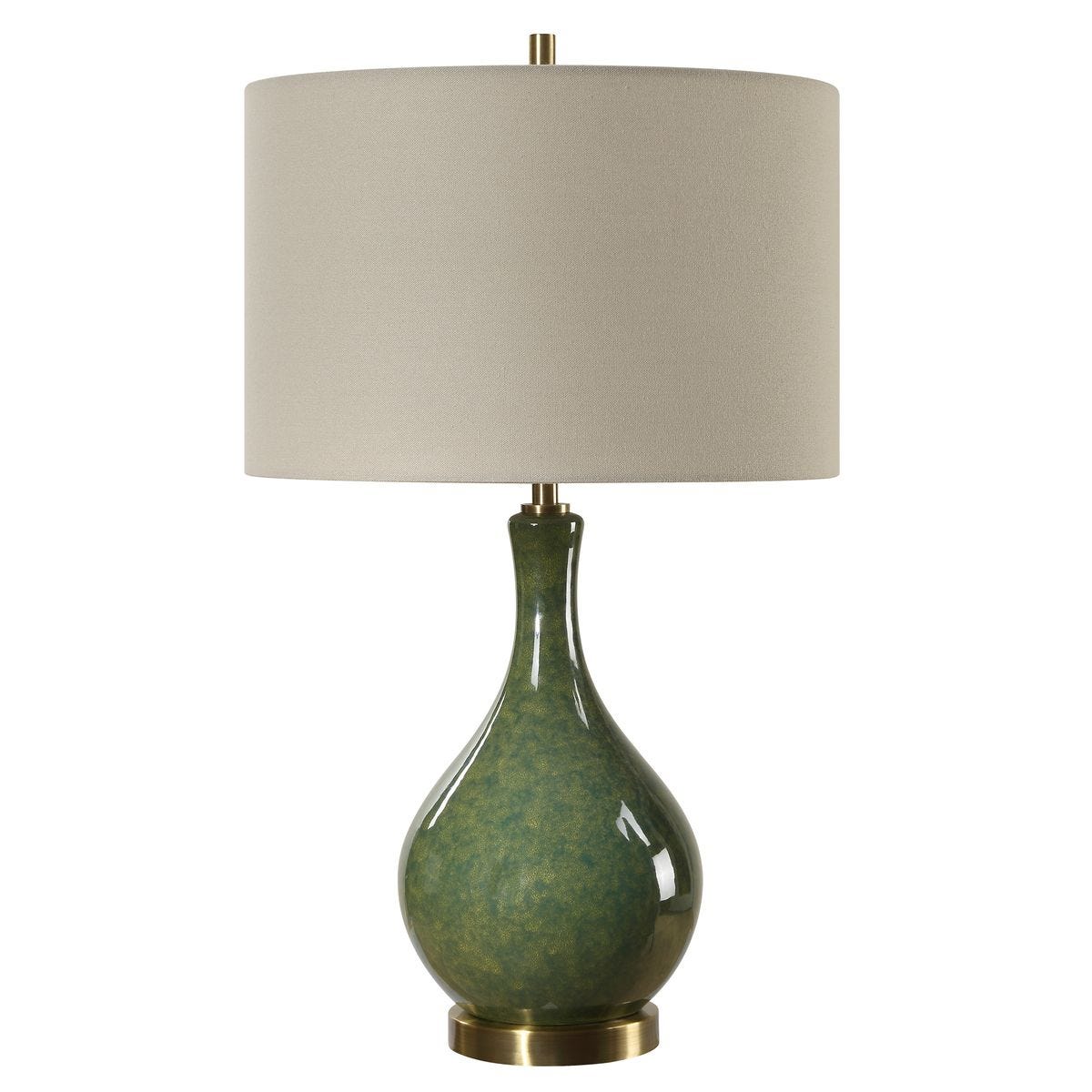 Casa Bella Living Distressed Emerald Green Glazed Ceramic Accent Lamp ~ SWEETHEART SALE ~ LIMITED QUANTITY - Image 3