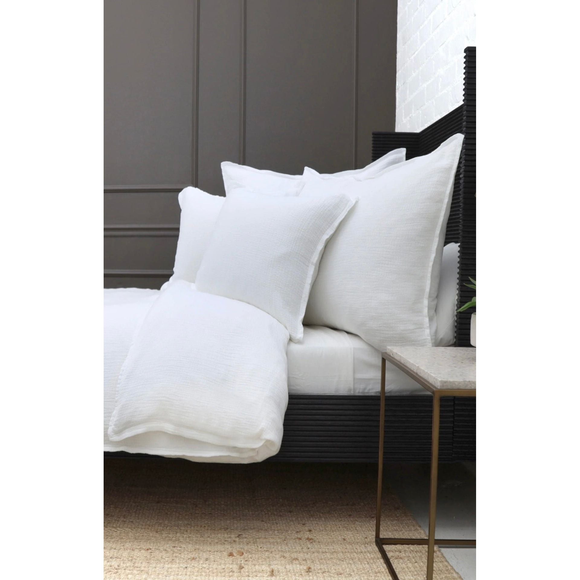 Pom Pom at Home Waverly White Big Pillow with Insert  ~ 28 x 36 - Image 1