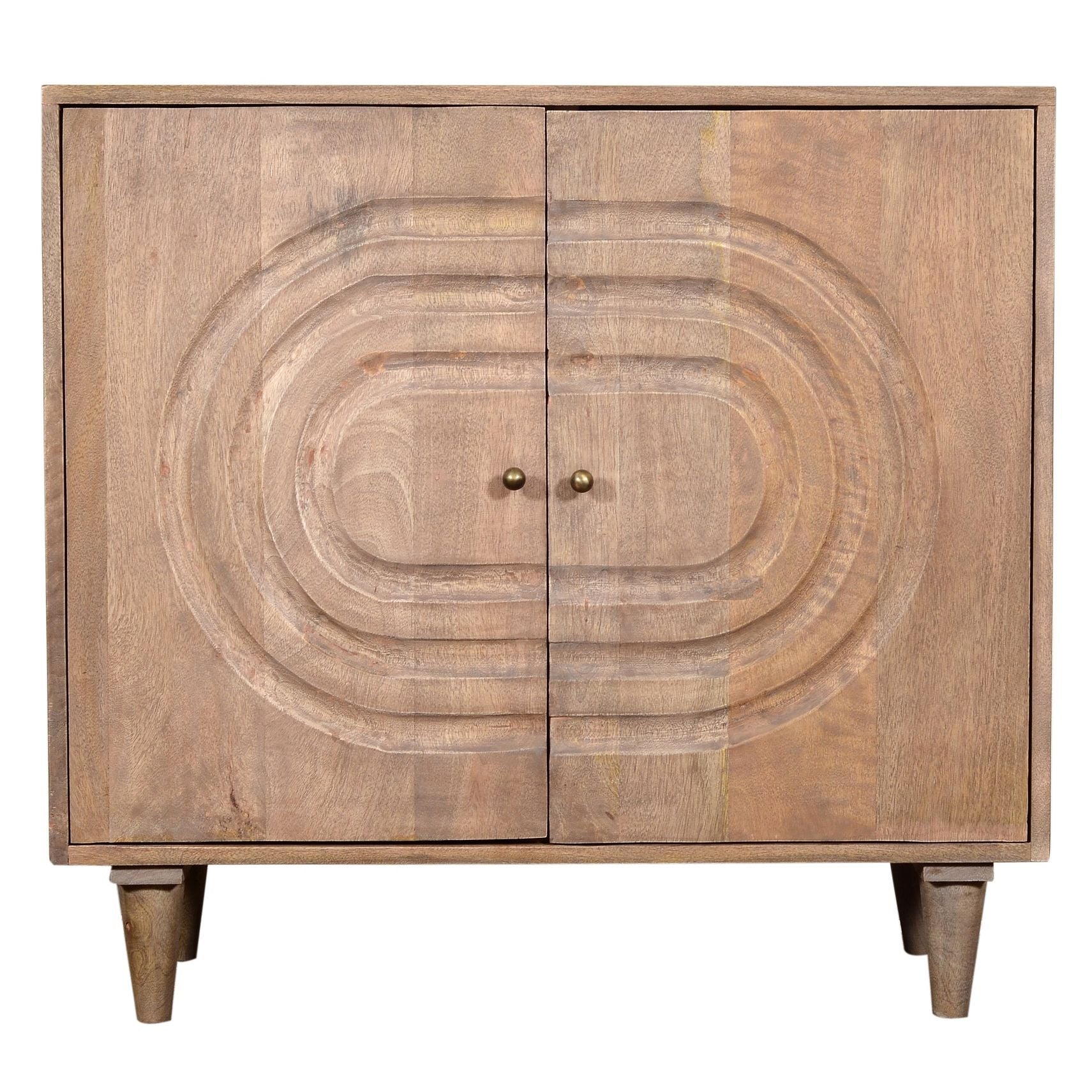 Crestview Collection Talladega Medium Brown Solid Wood Cabinet - Image 3
