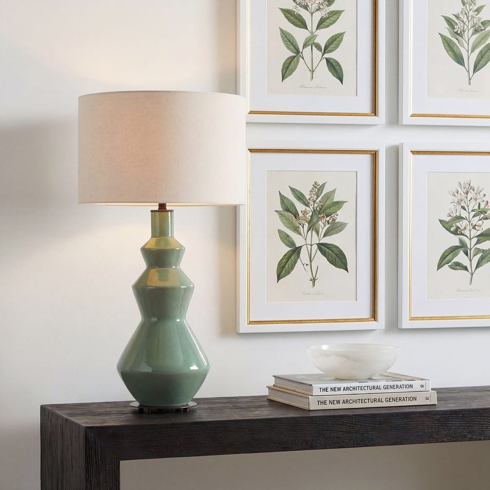 Uttermost Kitley Sage Green Glazed Table Lamp - Image 1