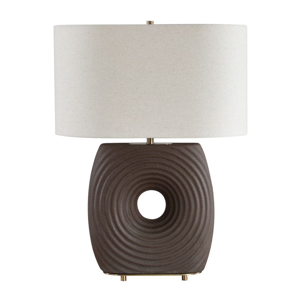 Uttermost Geno Warm Coffee Brown Matte Table Lamp - Image 3