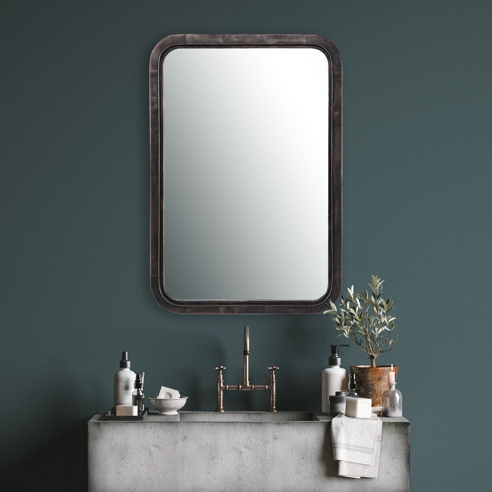 Casa Bella Living Rich Dark Bronze Metal Framed Mirror - Image 3