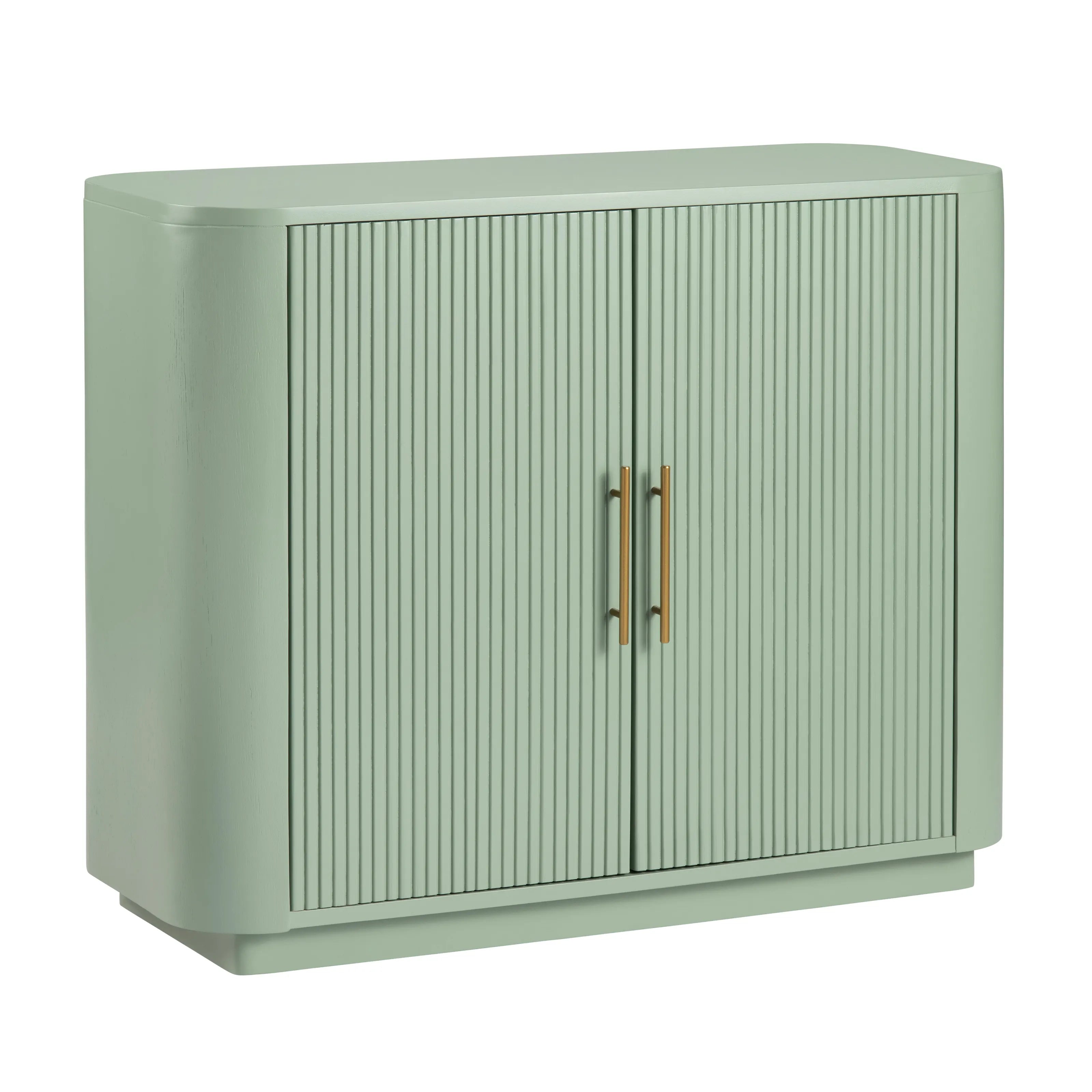 Crestview Collection Julia Pistachio Green Two- Door Cabinet - Image 2