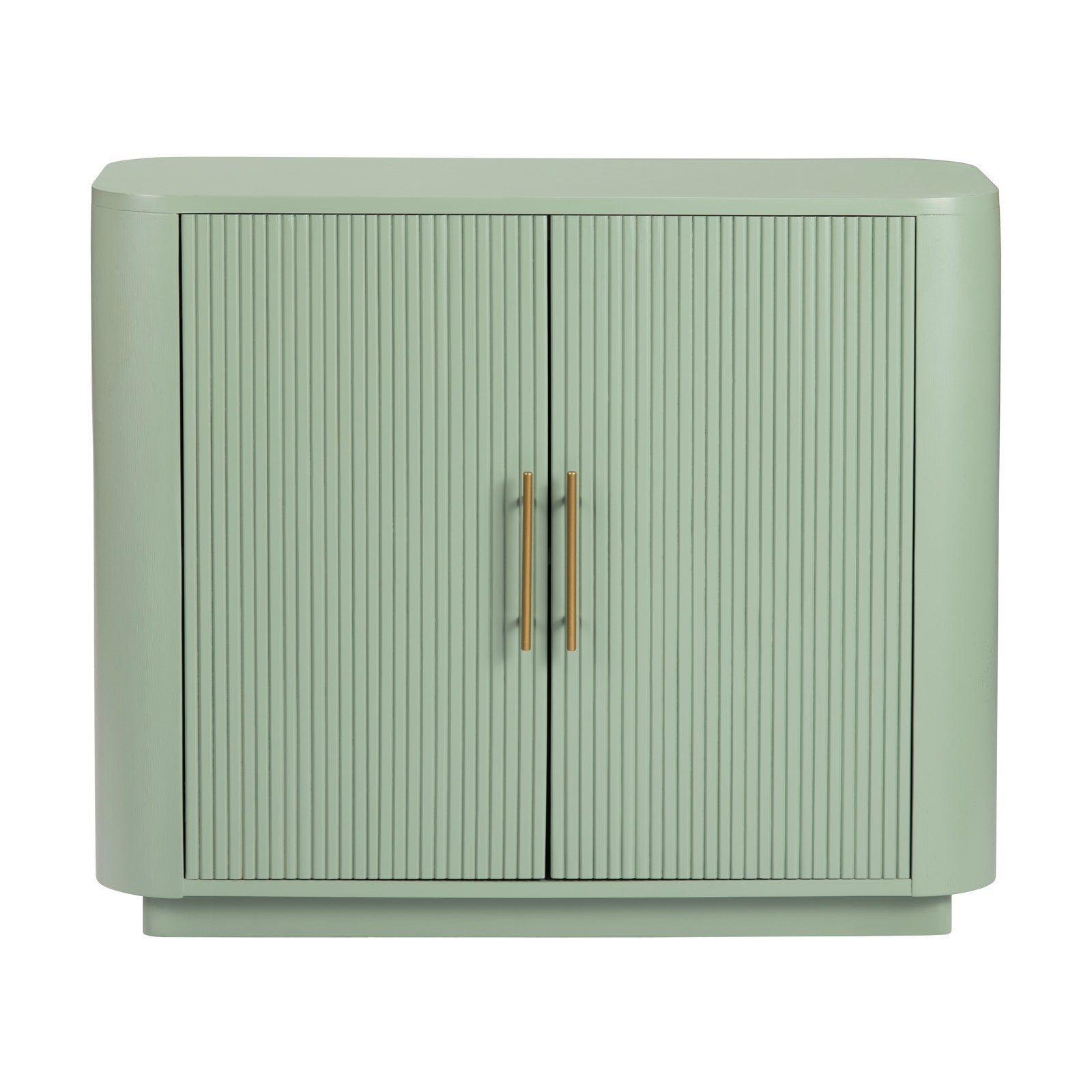 Crestview Collection Julia Pistachio Green Two- Door Cabinet - Image 3