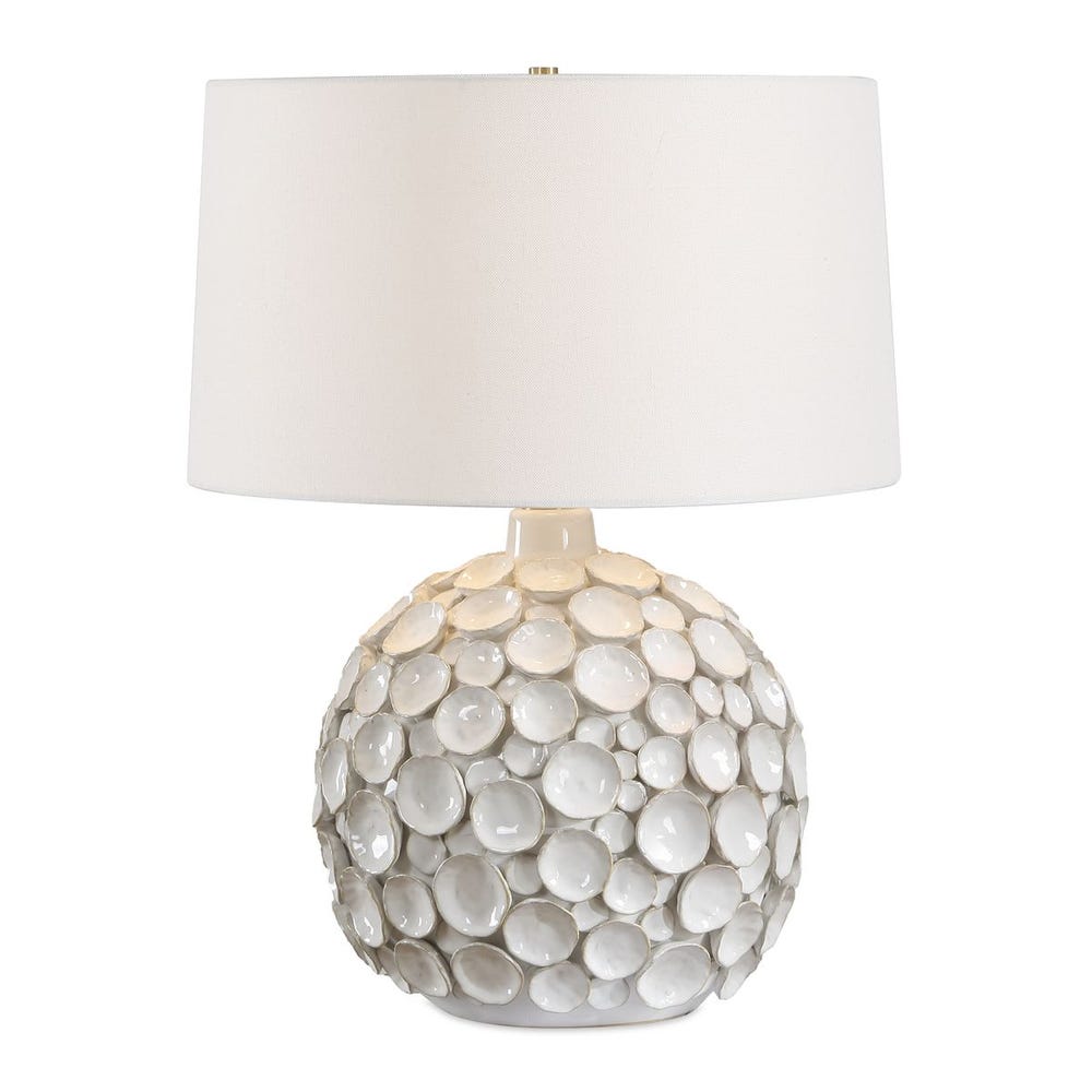 Uttermost Hartley Warm White Glazed Table Lamp - Image 3