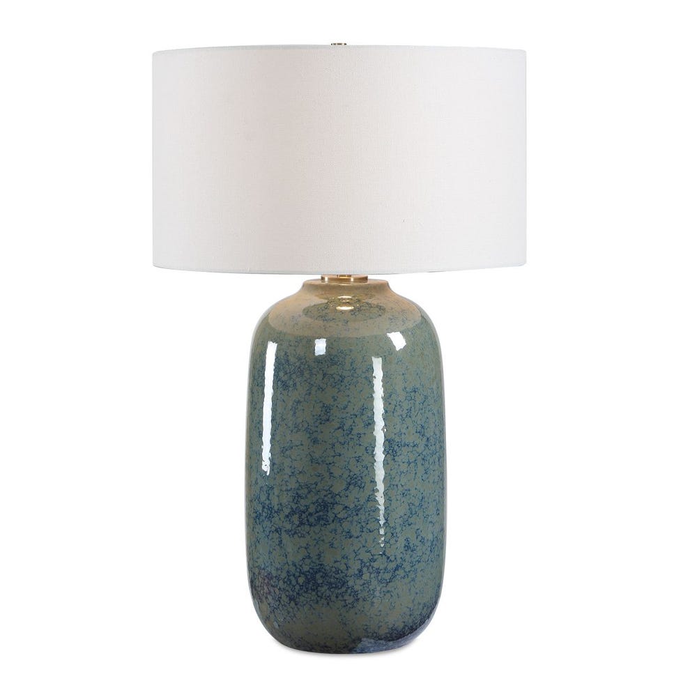 Uttermost Caliendo Blend Of Blue And Green Glazed Base Table Lamp - Image 3