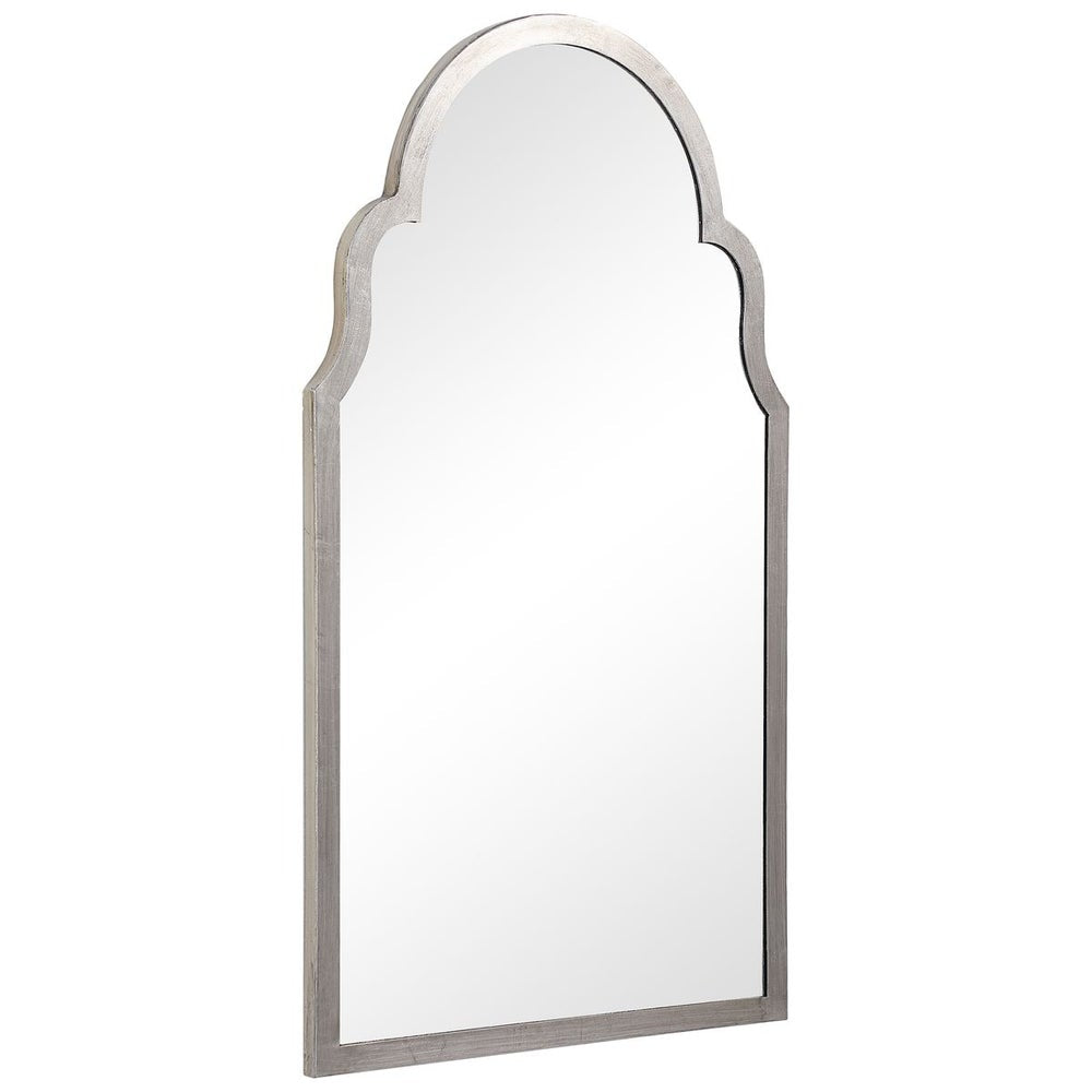 Casa Bella Living Beautiful Arched Top Silver Leaf Mirror - Image 3