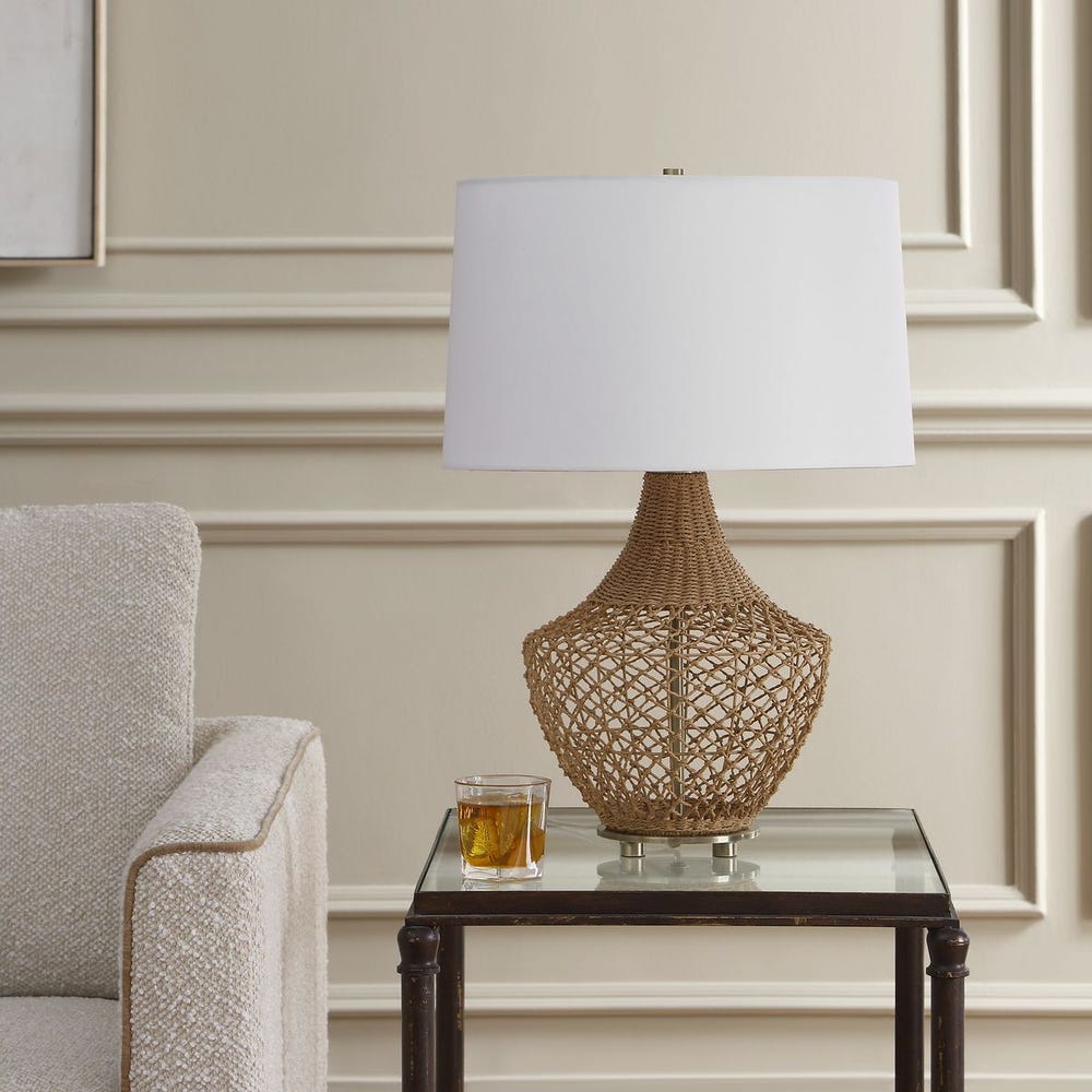 Uttermost Samori Hand Woven Rattan Table Lamp - Image 2