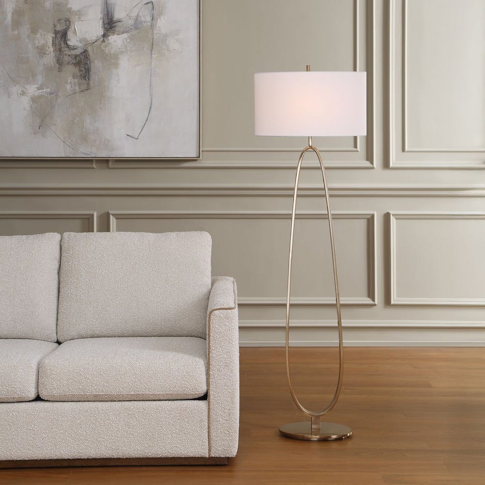 Uttermost Tordin Hollow Oval Silhouette Floor Lamp