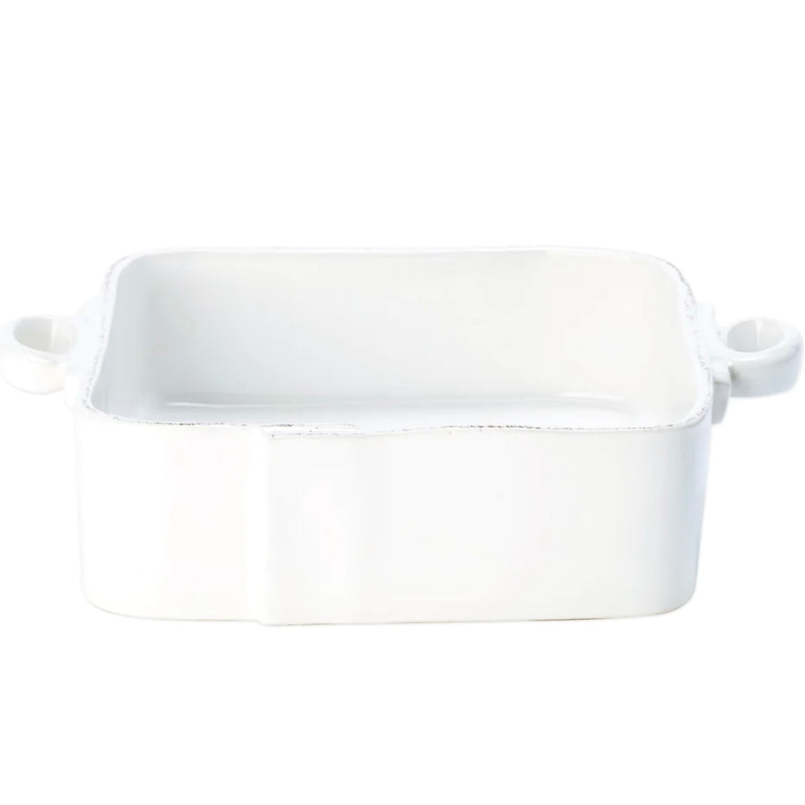 Vietri Lastra White Square Baker ~ Handcrafted Italian Stoneware - Image 1
