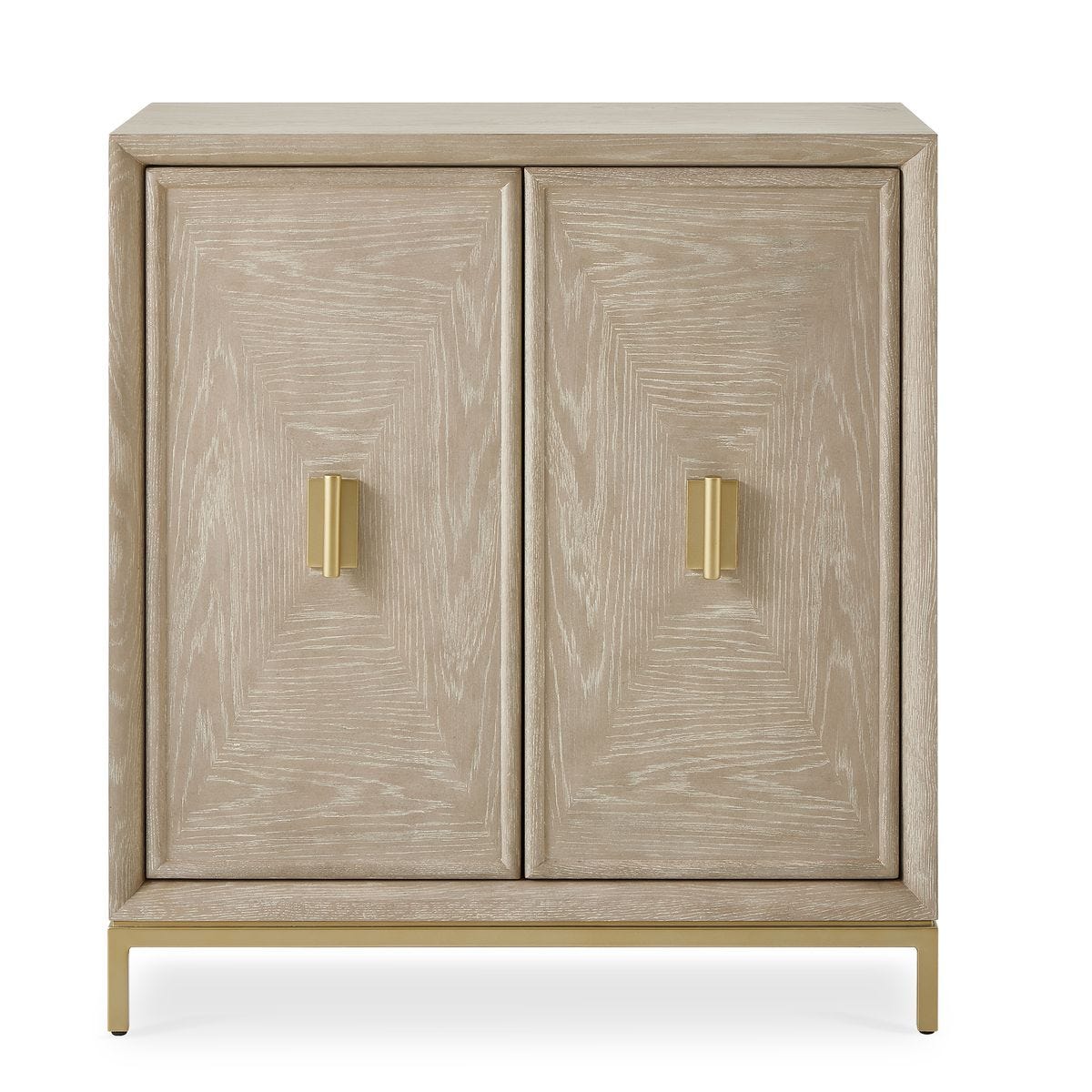 Uttermost Alessia 2 Door Cerused Finish Oak Cabinet - Image 2