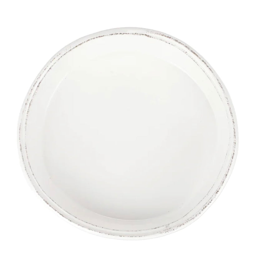 Vietri Lastra White Pie Dish ~ Handcrafted Italian Stoneware - Image 3