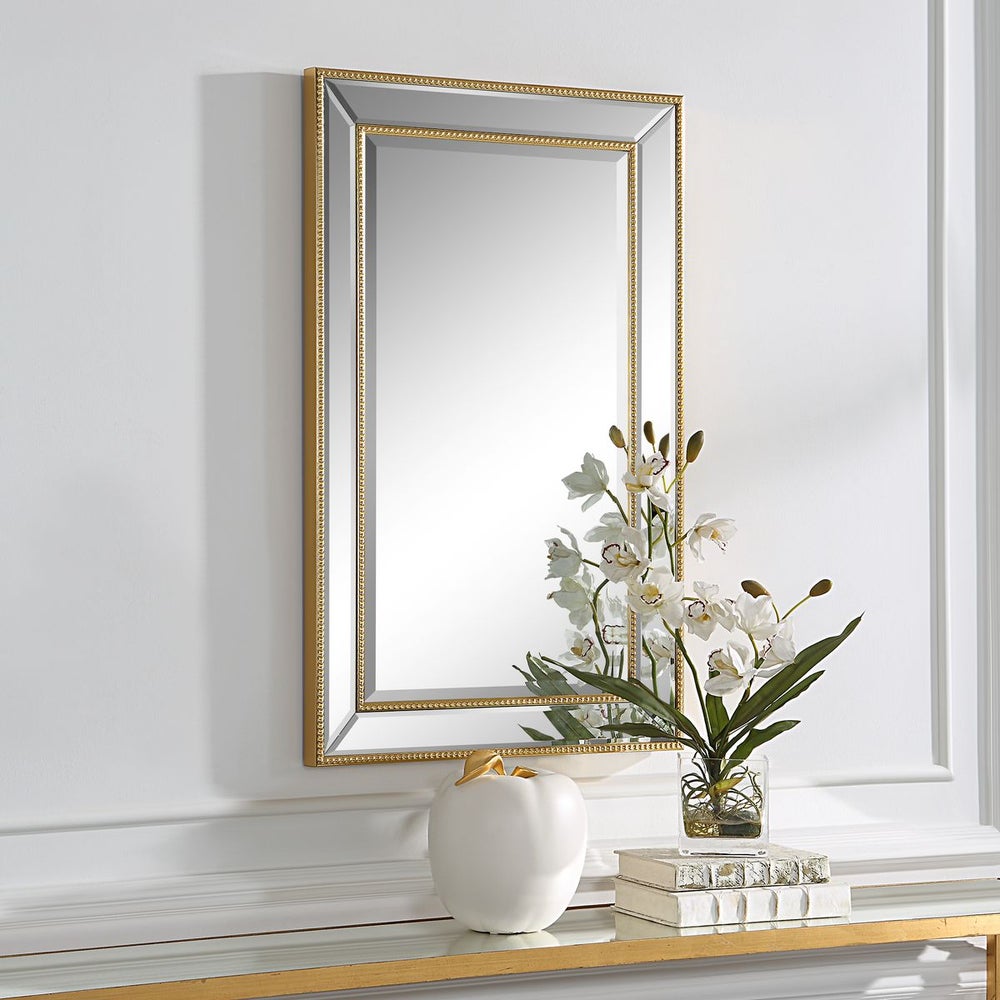 Casa Bella Living Outlining Inner And Outer Gold Framed Mirror - Image 3