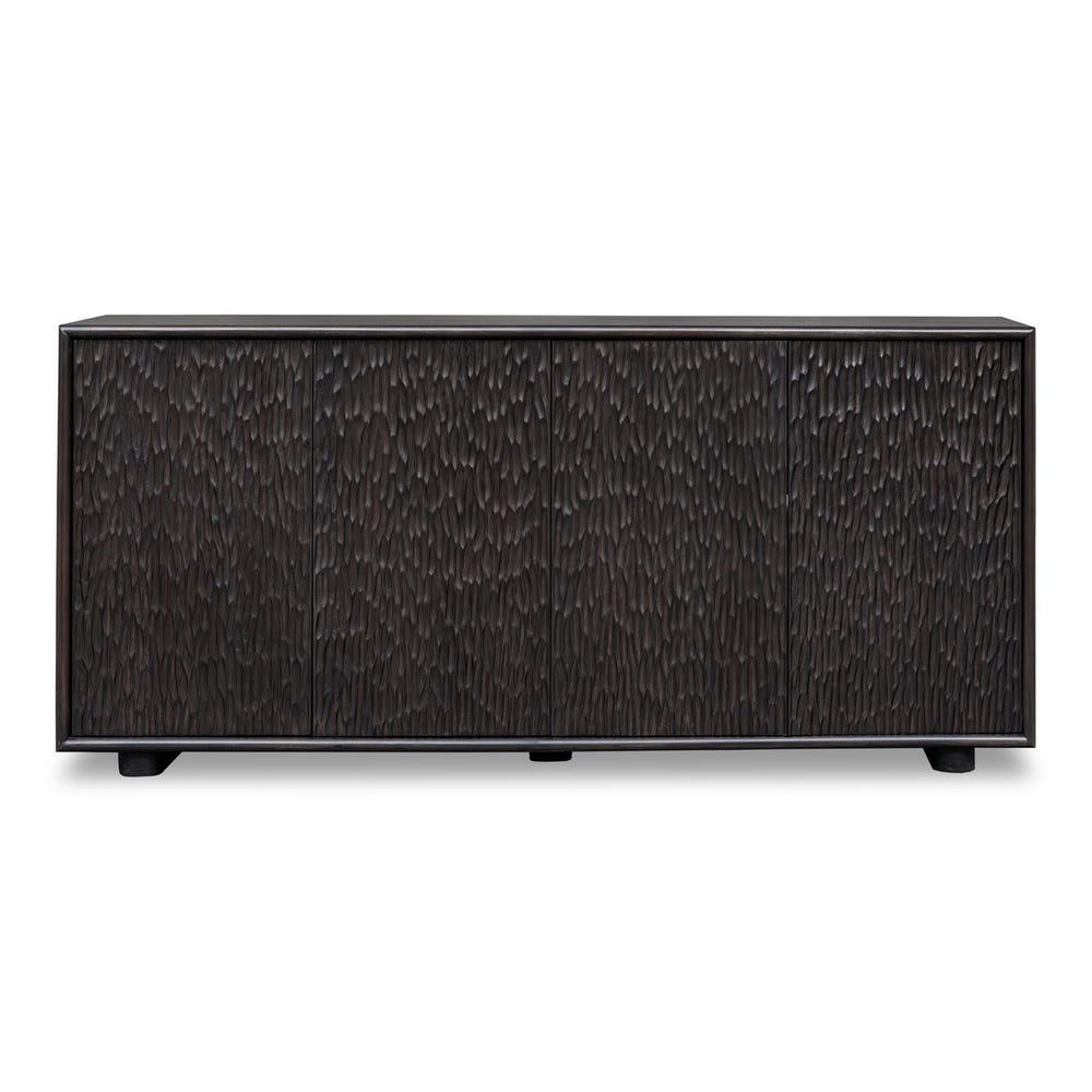 Uttermost Stevenson 4 Door Mindi Ebony Wood Cabinet - Image 2