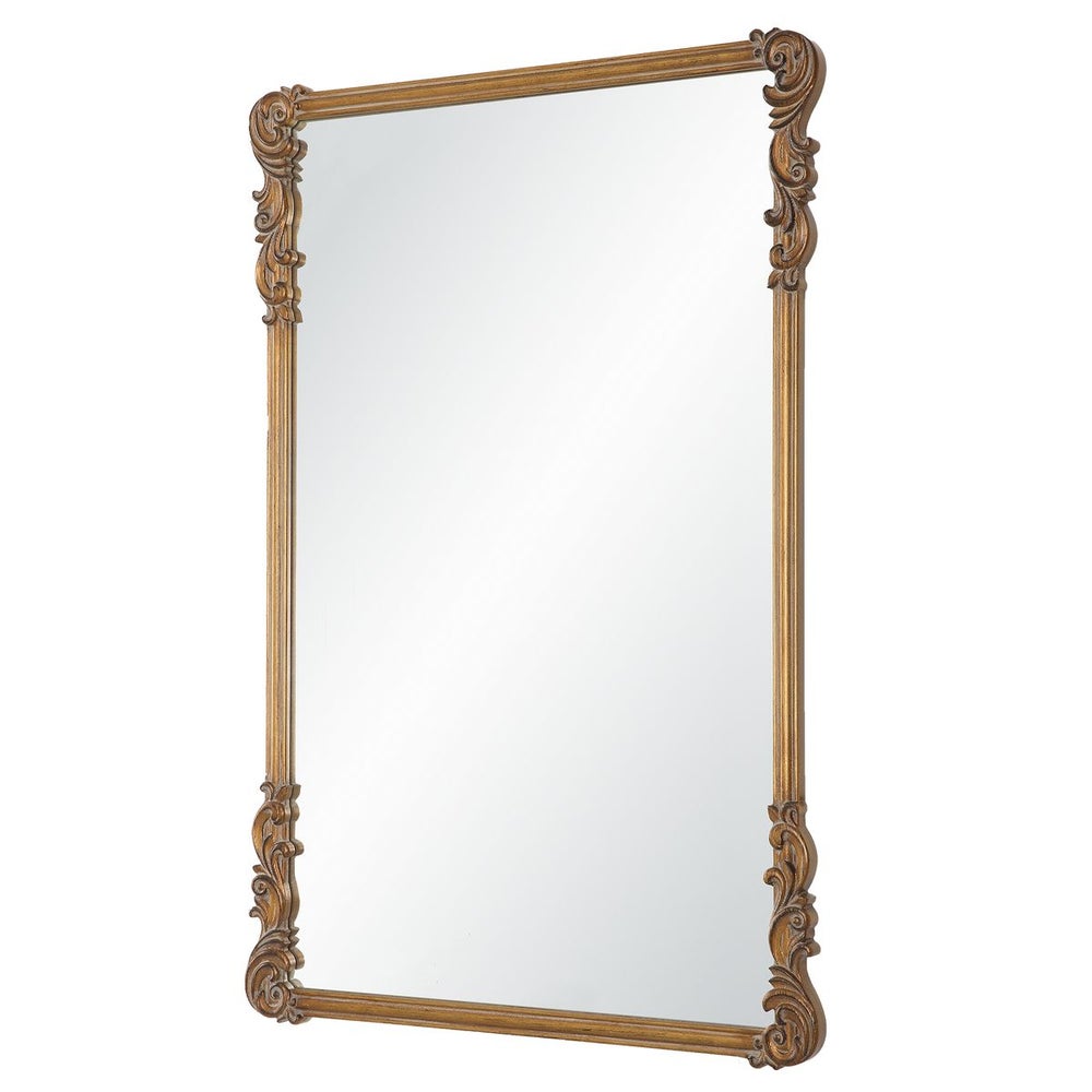 Casa Bella Living Old World Antique Gold Mirror - Image 3