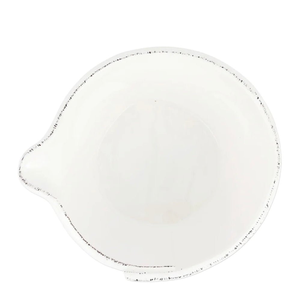 Vietri Lastra White Small Mixing Bowl  ~ Handcrafted Italian Stoneware - Image 2