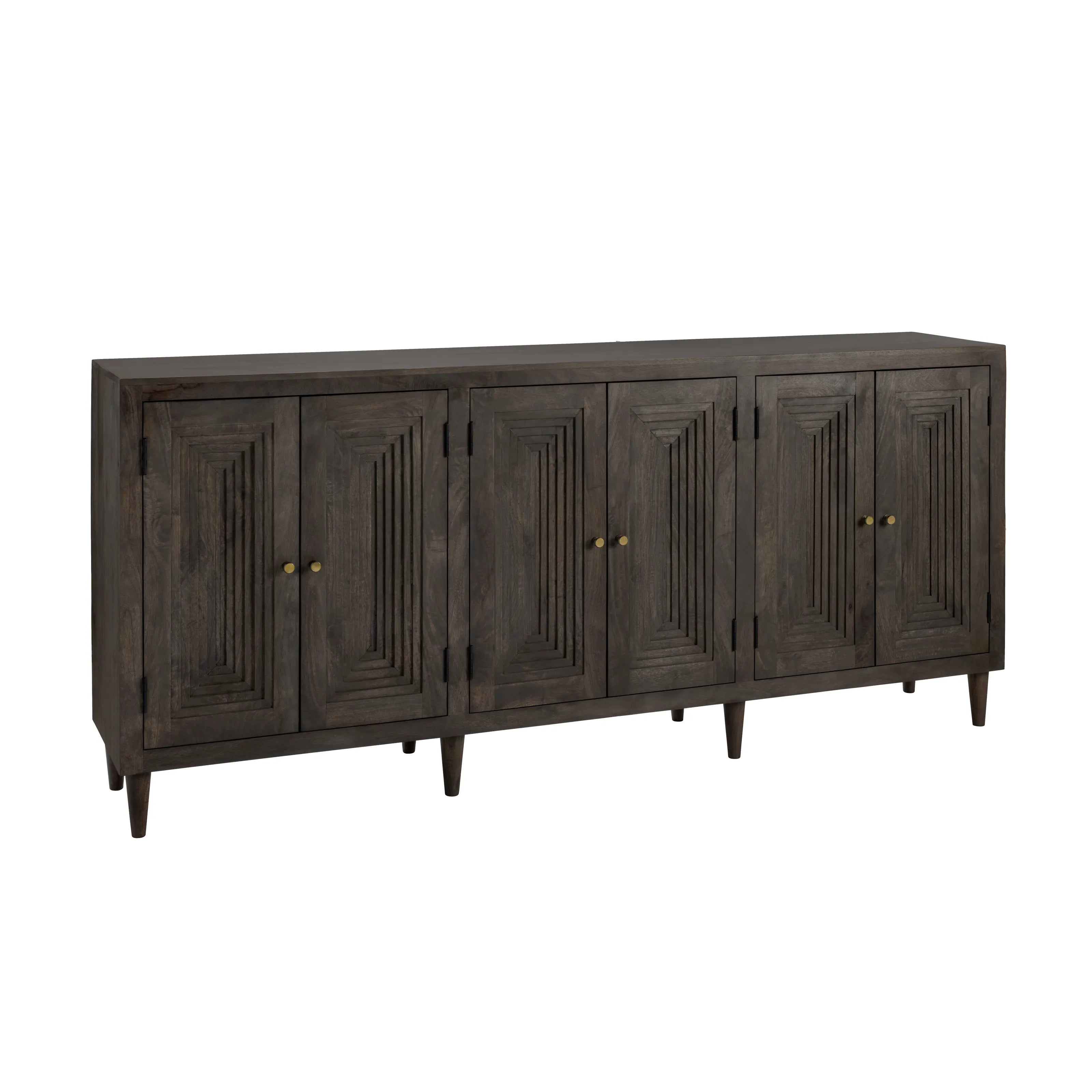 Crestview Collection Highland Park Dark Brown Mango Wood Sideboard - Image 1