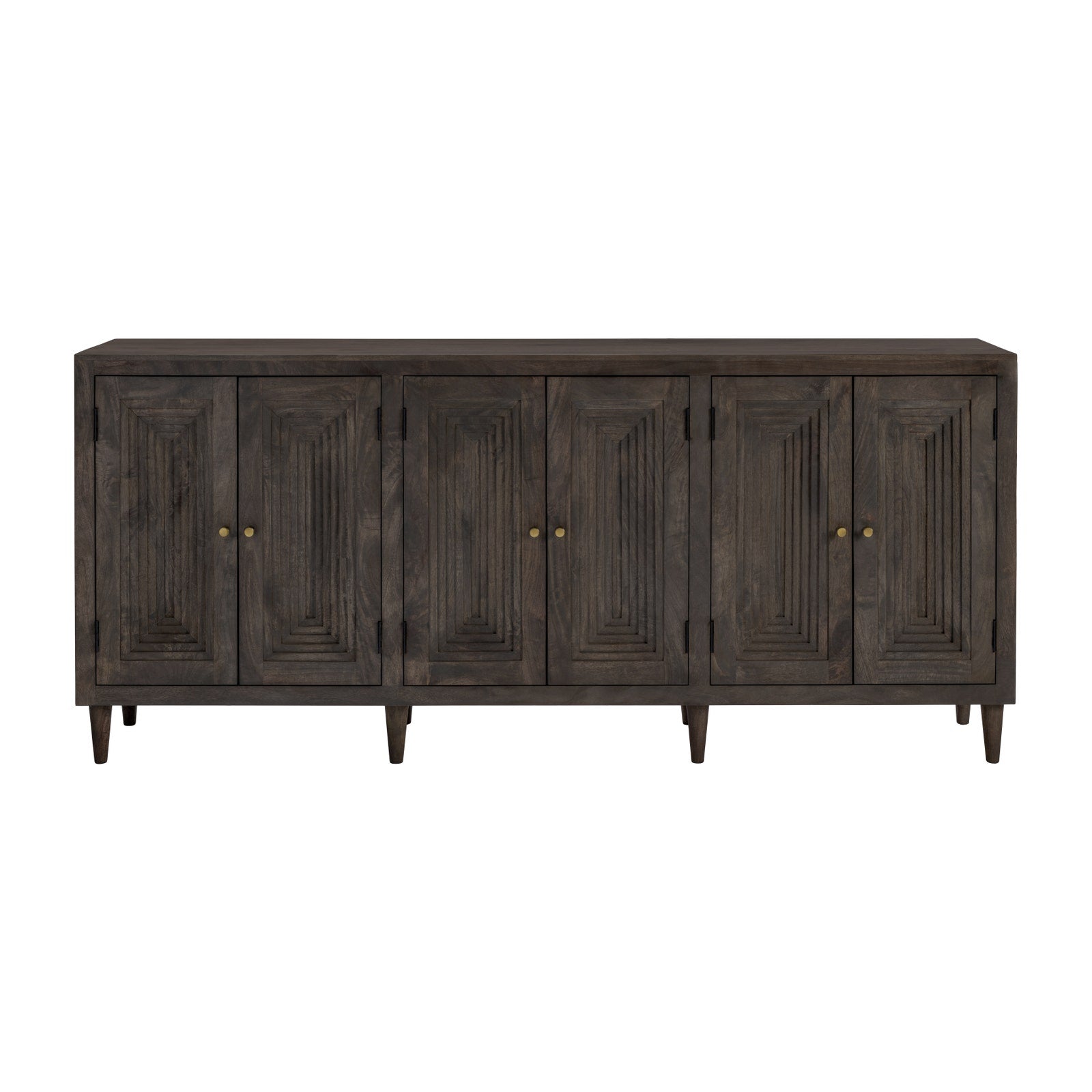 Crestview Collection Highland Park Dark Brown Mango Wood Sideboard - Image 2