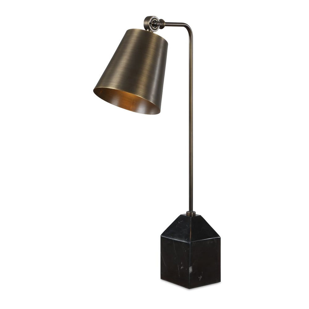 Uttermost Hutchinson Golden Bronze Plated Iron Desk Lamp - Image 3