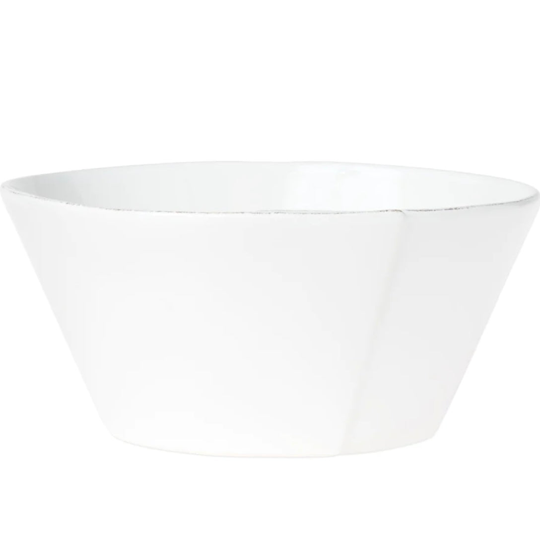 Vietri Lastra White Large Stacking Serving Bowl  ~ Handcrafted Italian Stoneware - Image 2