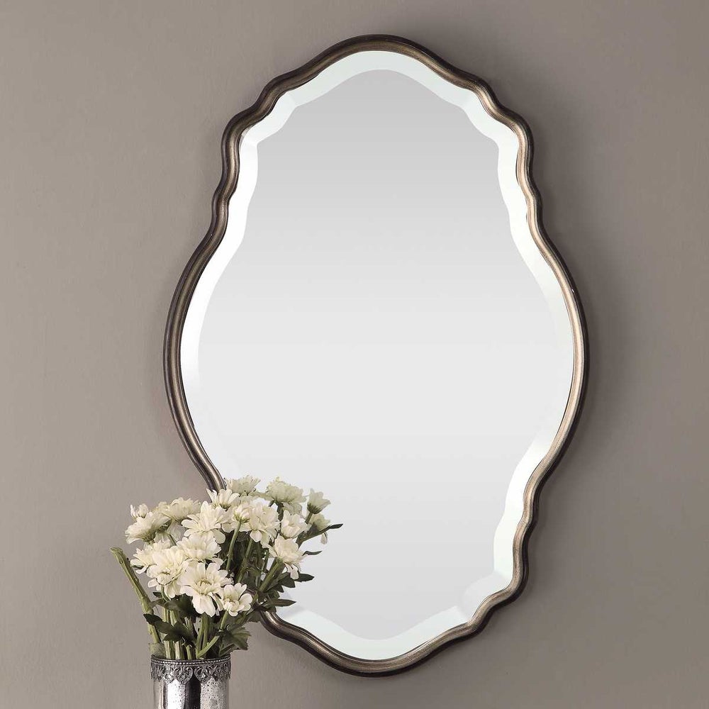 Casa Bella Living Curved Frame Dark Bronze Mirror - Image 2