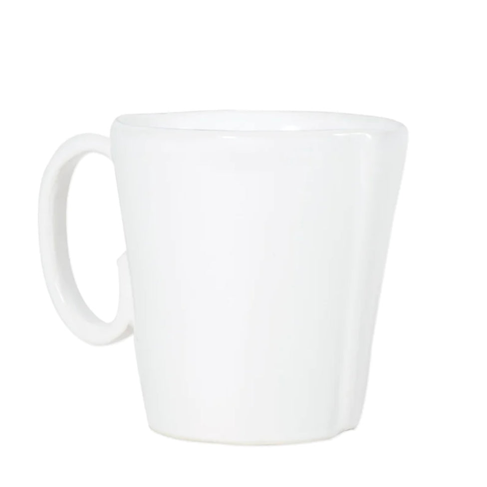 Vietri Lastra White Mug  ~ Handcrafted Italian Stoneware - Image 2