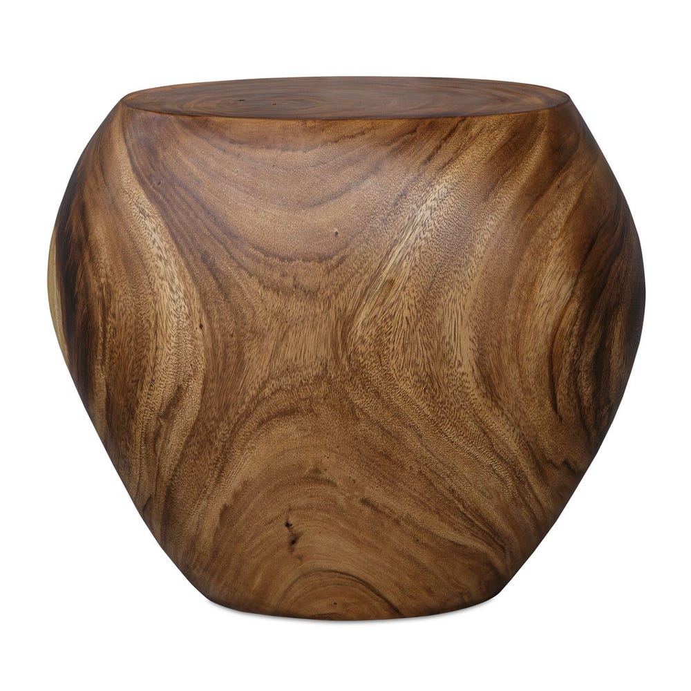 Uttermost Lomas Suar Wood Accent Stool - Image 1