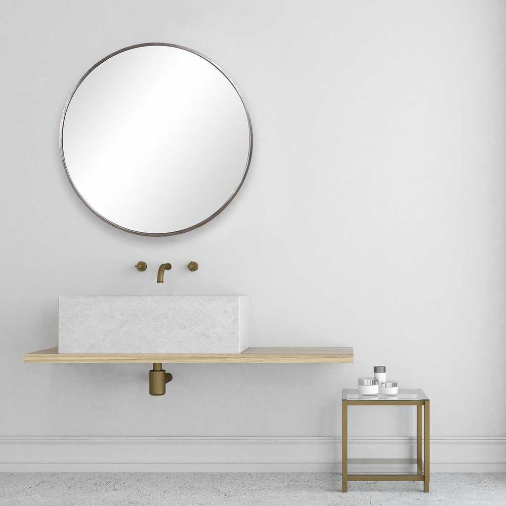 Casa Bella Living Antique Silver Metal Framed Mirror - Image 3