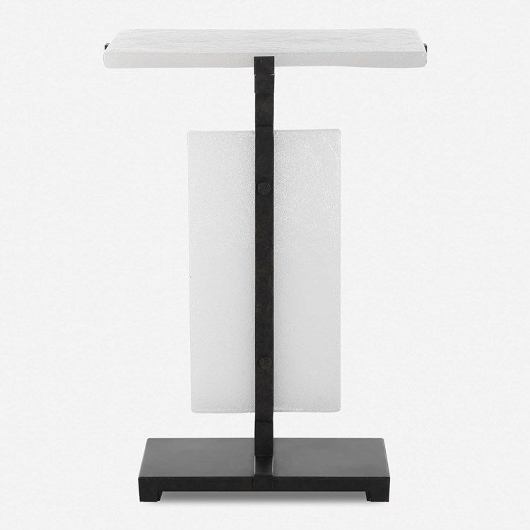 Uttermost Elements Bubble Glass Accent Table - Image 2