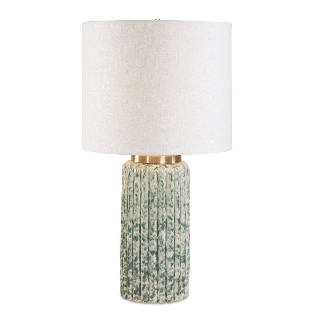 Uttermost Hensley Ivory And Moss Green Table Lamp - Image 3
