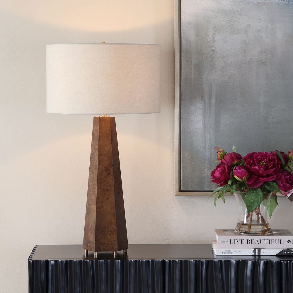 Uttermost McCaffrey Burl Wood Table Lamp
