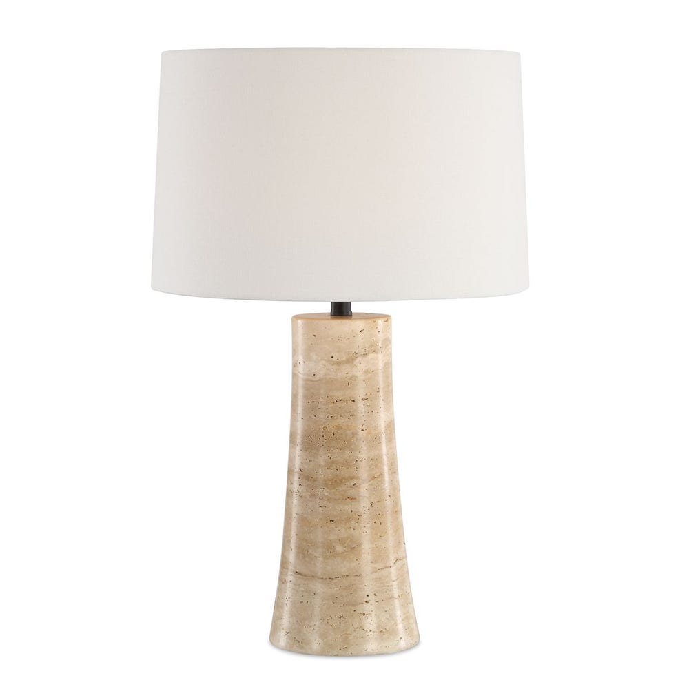 Uttermost Delmani Natural Travertine Table Lamp ~ Indoor & Outdoor Use - Image 2