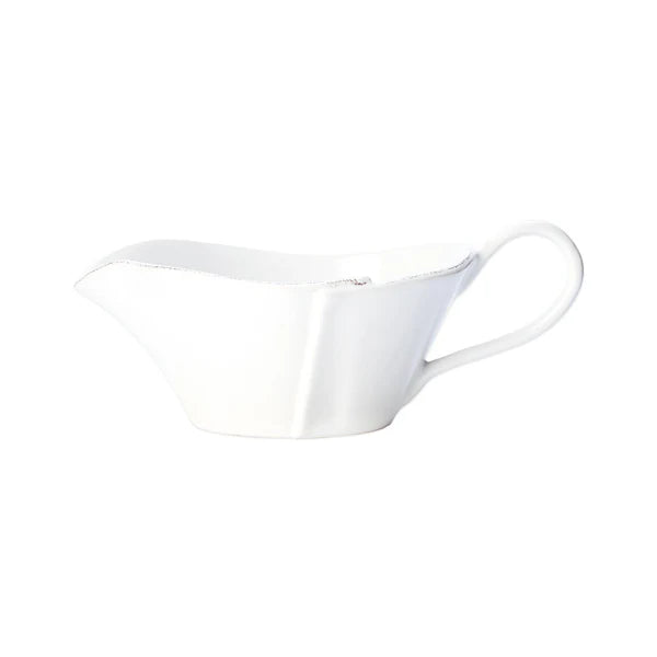 Vietri Lastra White Sauce Server ~ Handcrafted Italian Stoneware - Image 2