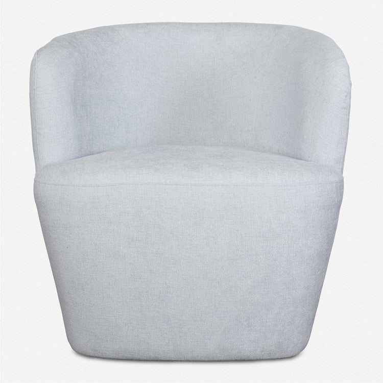 Uttermost Mist Cloud Blue Barrel Swivel Chair - Image 2