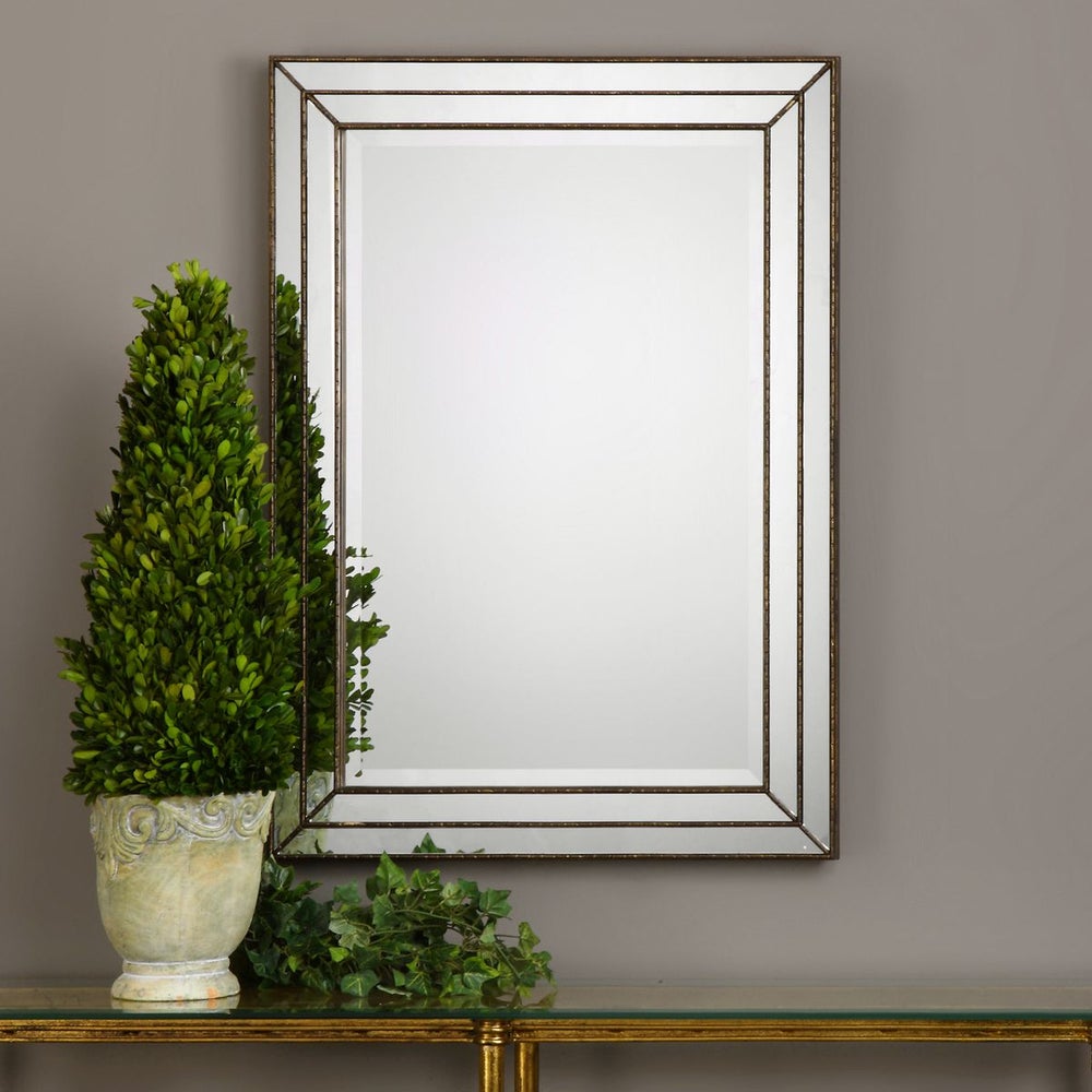 Casa Bella Living Finished In Metallic Bronze Framed Mirror - Image 3
