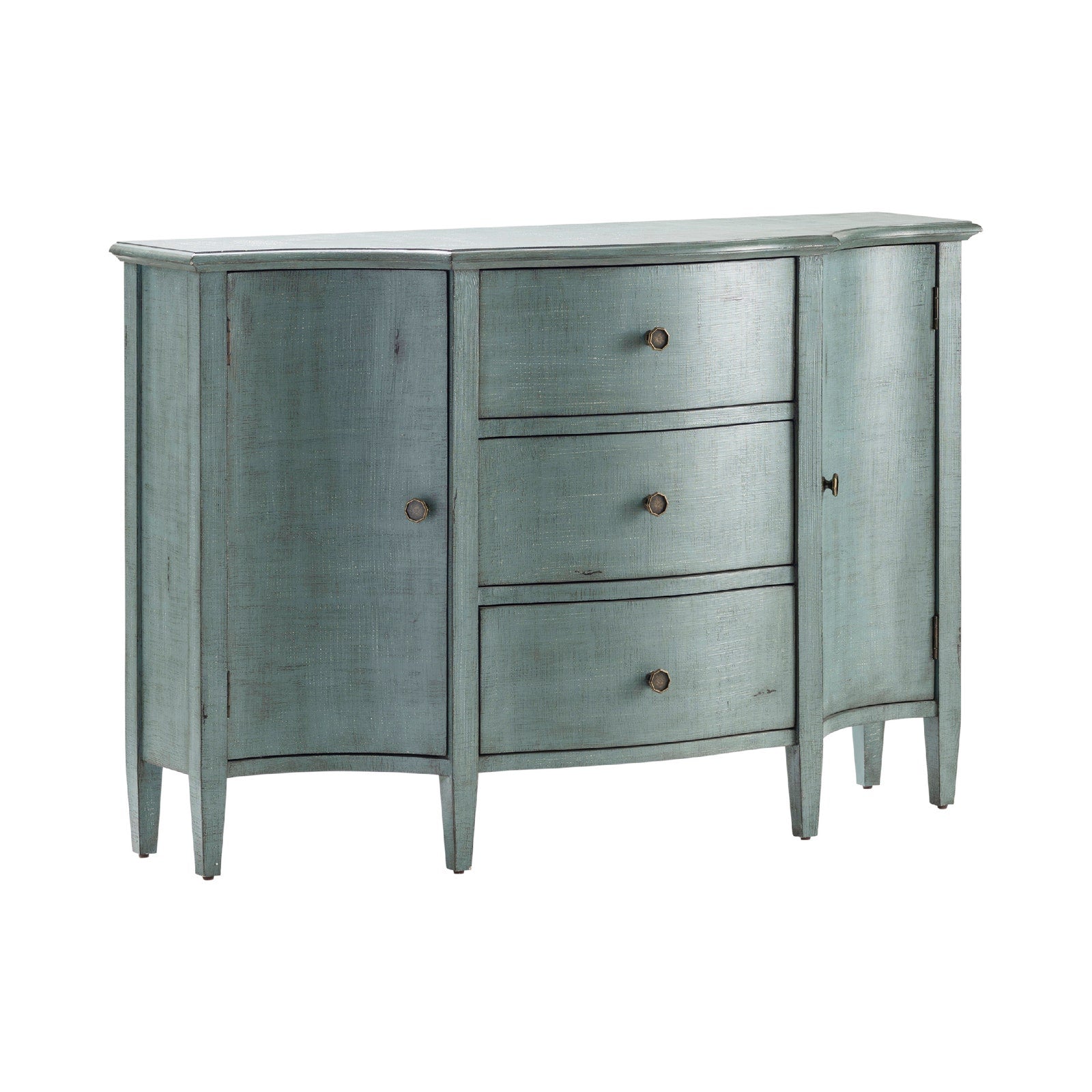 Crestview Collection Abigail Brushed Blue Sideboard