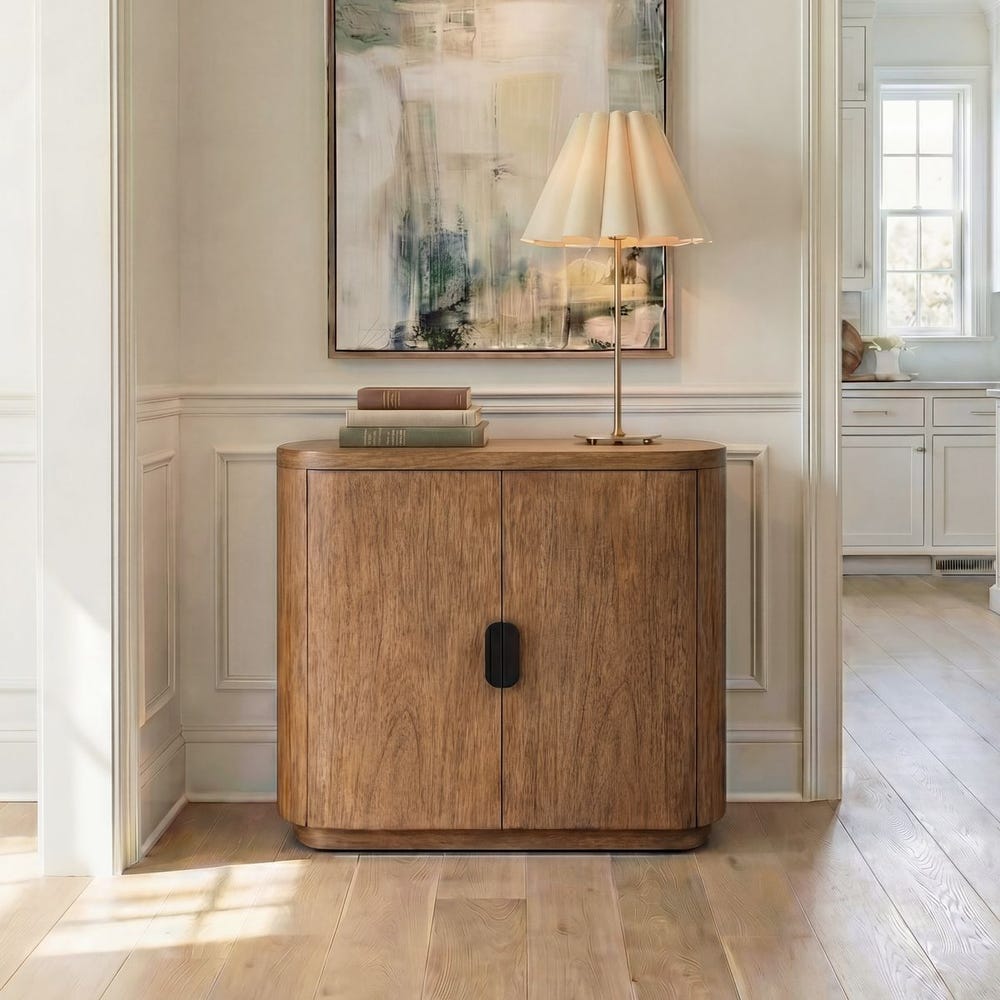 Uttermost Newell Mindi Wood  2- Door Cabinet