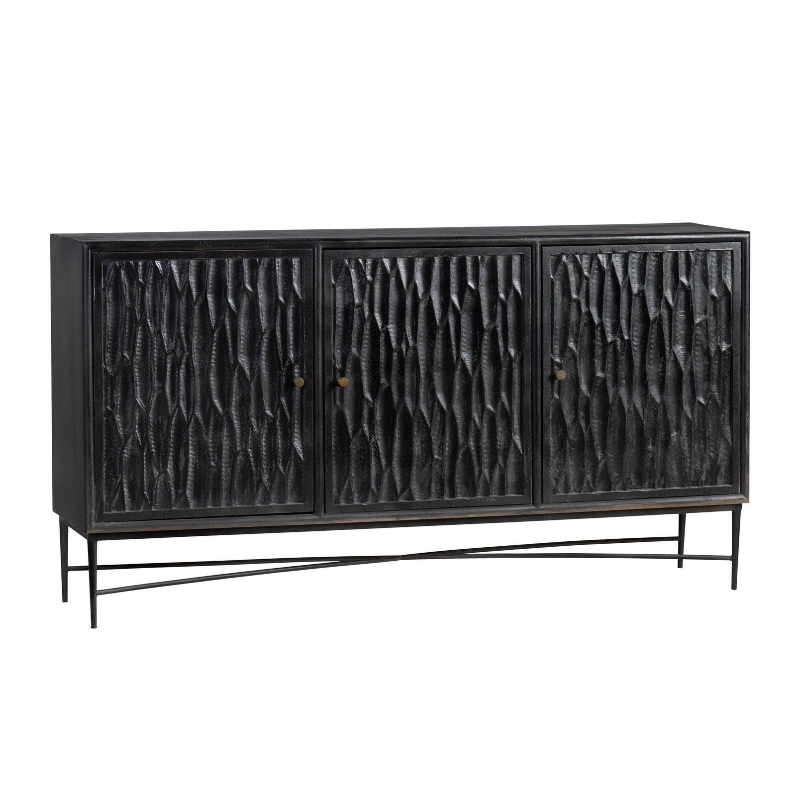 Crestview Collection Richmond Modern Dark Gray Sideboard - Image 1