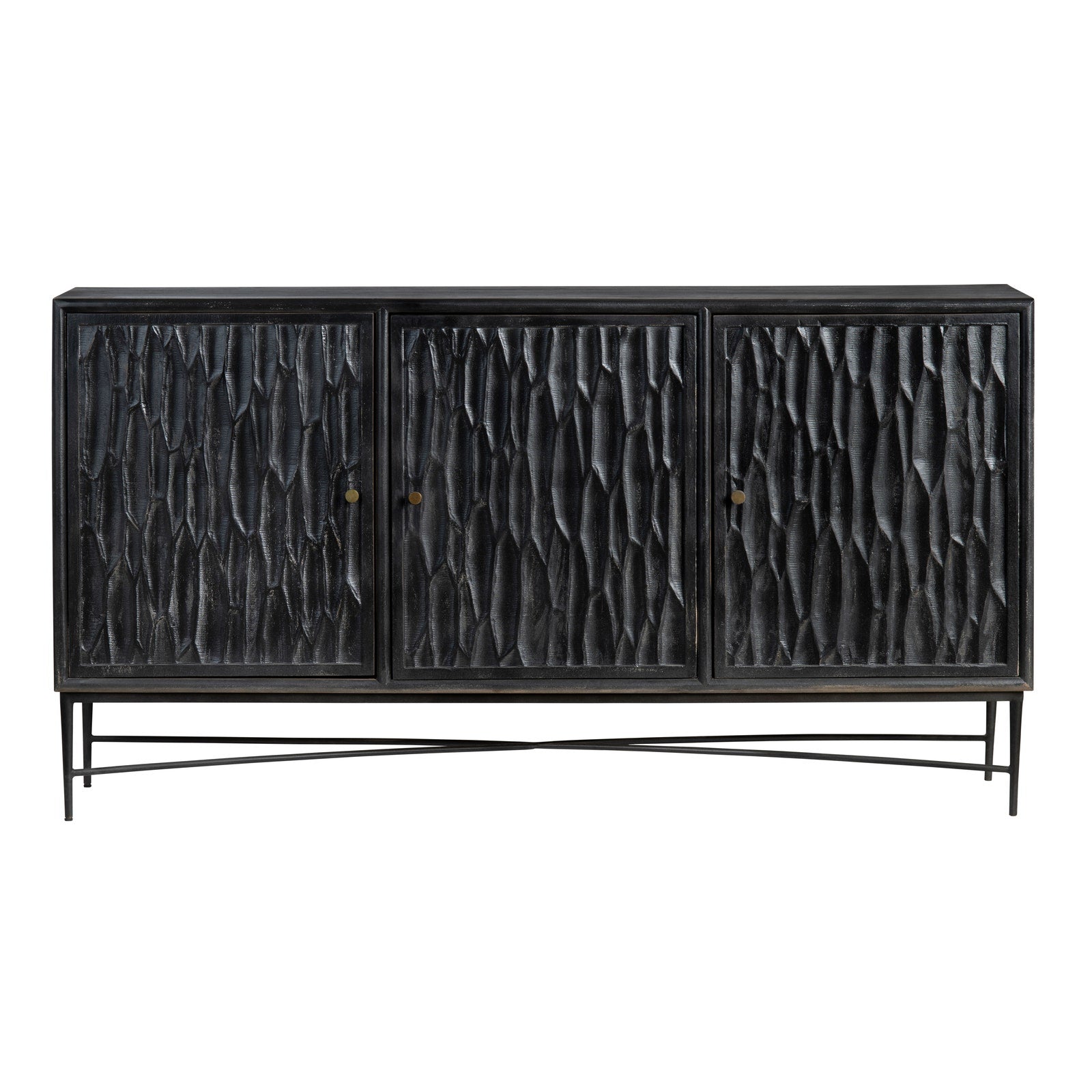 Crestview Collection Richmond Modern Dark Gray Sideboard - Image 2