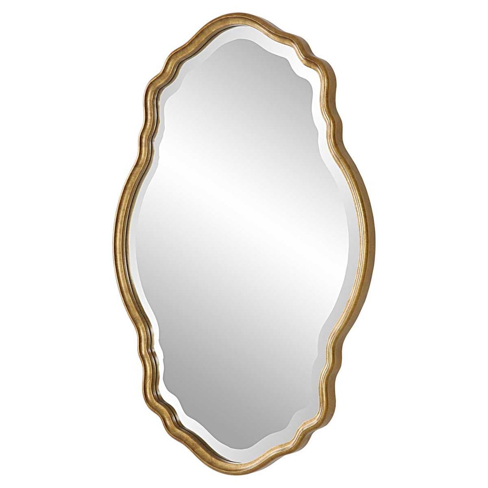 Casa Bella Living Rich Gold Finished With Amber Glazed Frame Mirror - Image 3