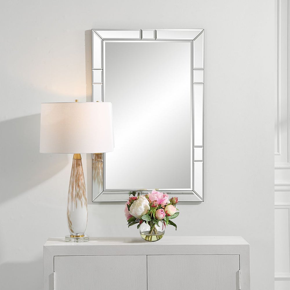 Casa Bella Living Beveled Mirror Panels Frame Mirror - Image 3