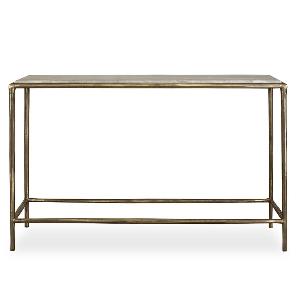 Uttermost Minerva Marble Tabletop Console Table