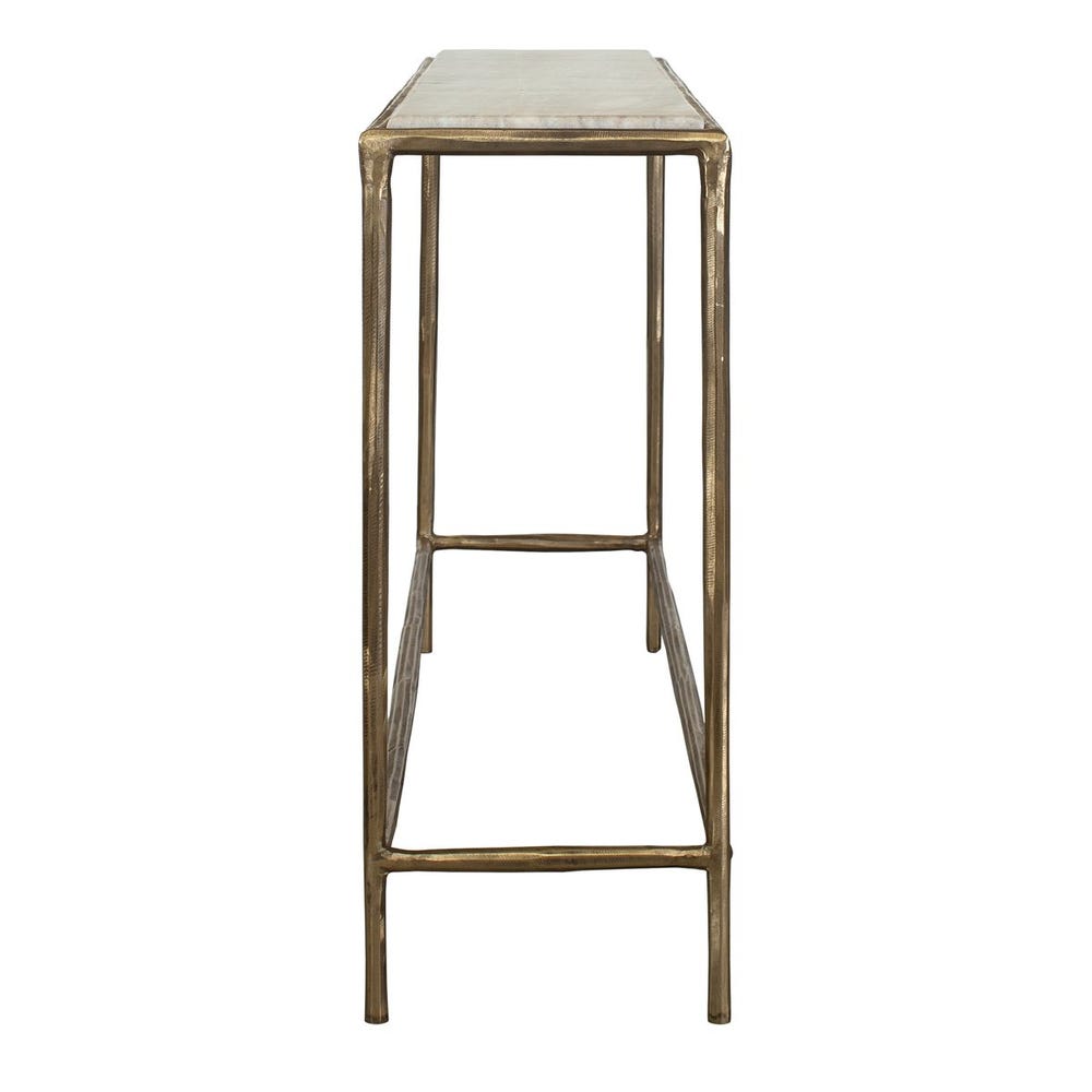Uttermost Minerva Marble Tabletop Console Table - Image 3