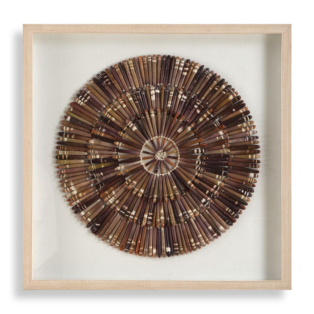 Uttermost Natural Tiger Sea Urchin Shadow Box - Image 3