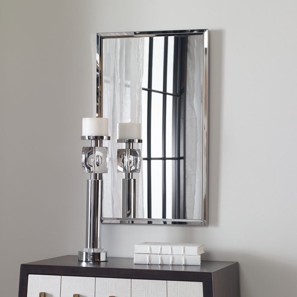 Casa Bella Living Stainless Steel Framed Mirror - Image 2