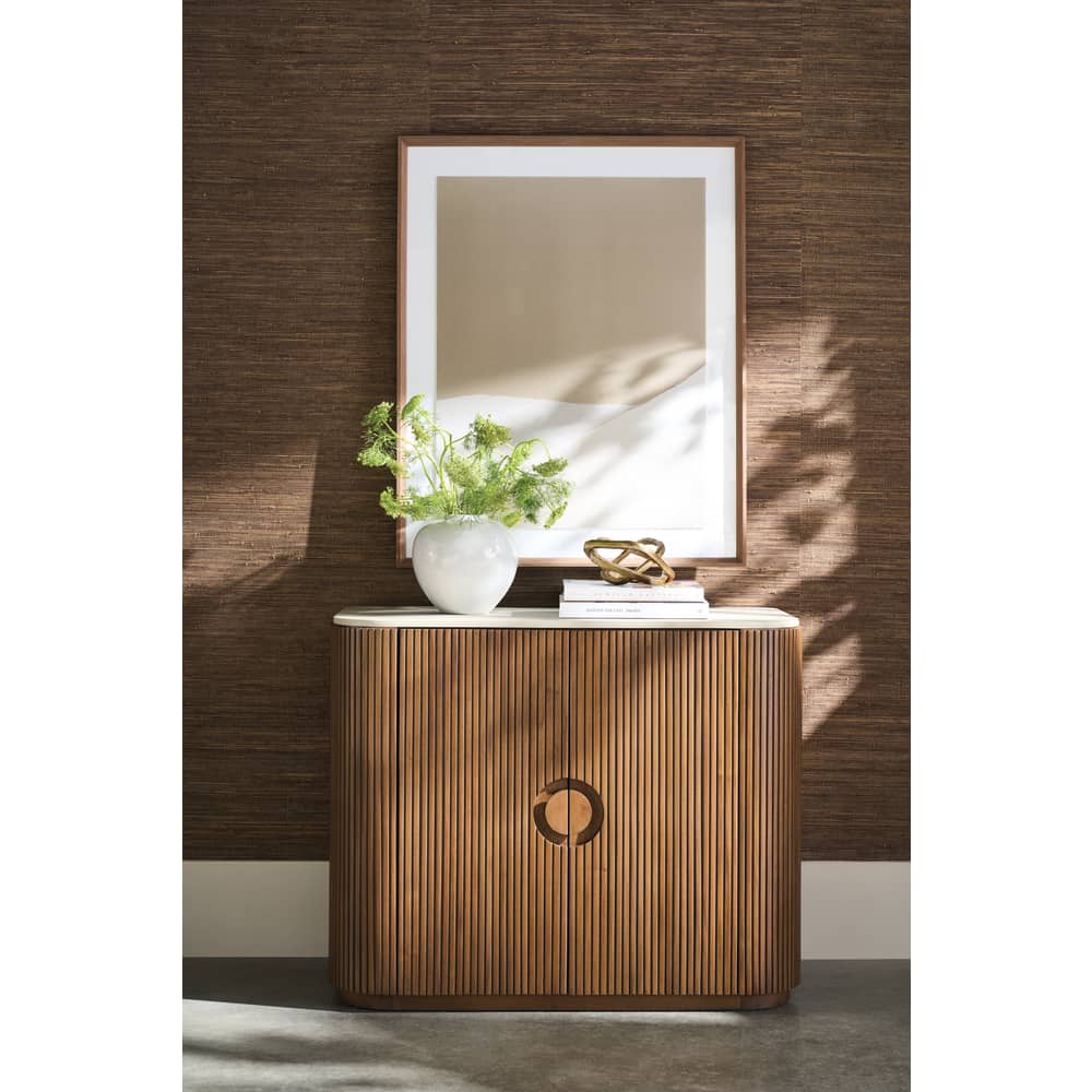 Rowe Furniture Kindred Fluted Wood Cabinet ~ Sesame Finish - Image 2
