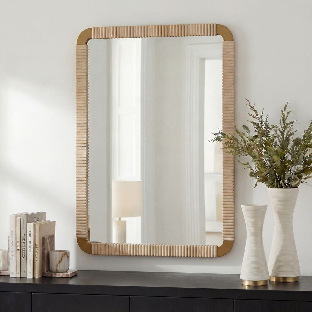 Uttermost Heinrich Alder Wood Framed Mirror - Image 1