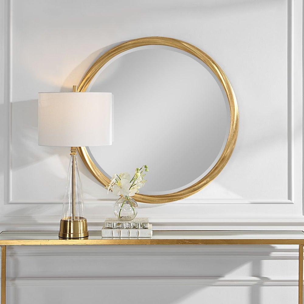 Casa Bella Living Twisted Gold Leaf Mirror - Image 3